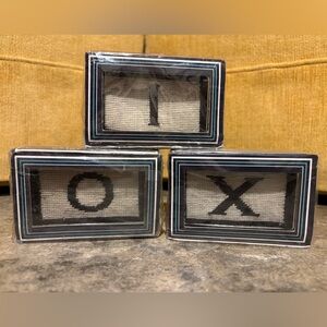 Jonathan Adler Petit Point Paperweights- set of 3